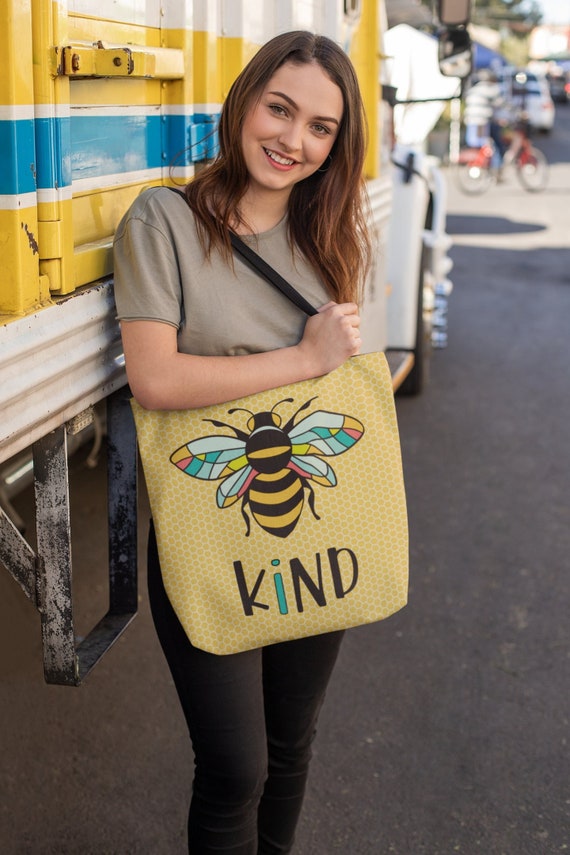 Bee Kind Tote Bag Bee Gifts Bumble Bee Bee Accessories Reusable