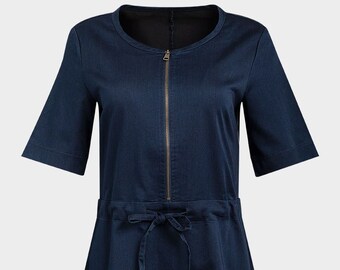 Ladies Denim Skater Dress | Womens Dress