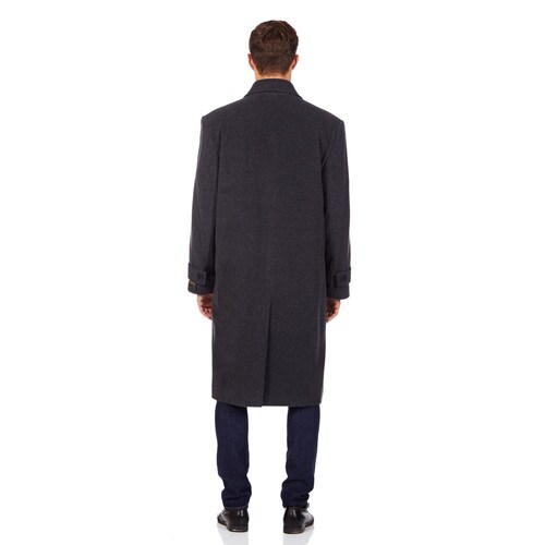 De La Creme MAN - Mens shops Wool & Cashmere Blend Formal Long Undertaker Overcoat