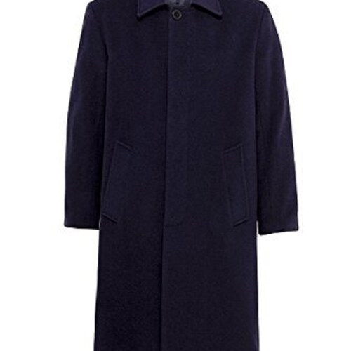 De La Creme MAN - Mens shops Wool & Cashmere Blend Formal Long Undertaker Overcoat
