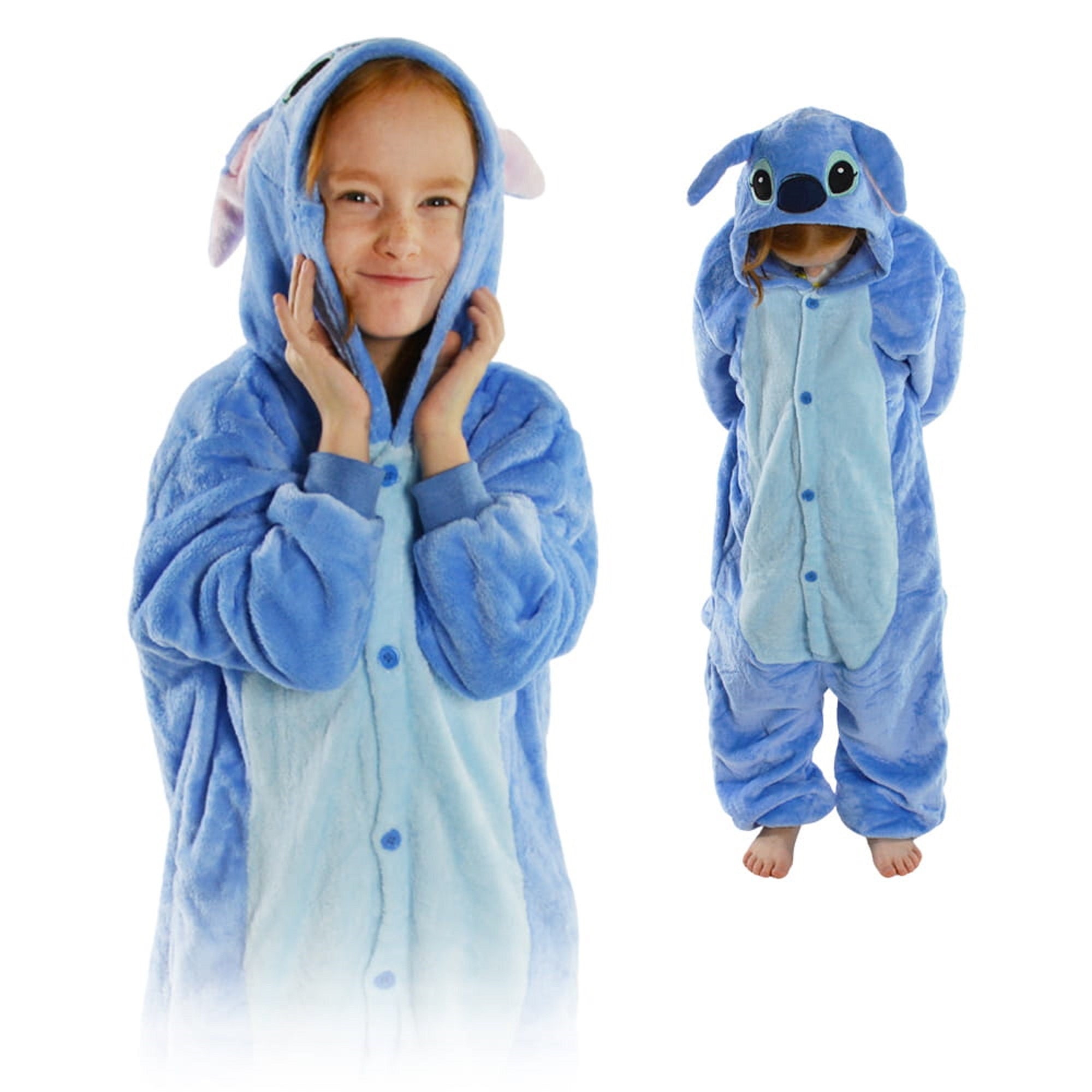 Pijama STITCH para Niña / Niño / Adolescente / Desde talla 4 años hasta 15  años / Lindo Stitch KIGURUMI Onesie inspirado en Stitch de Disney -   España