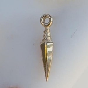 14K Solid Yellow, Rose, White Gold Harpe Piercing, Body Jewelry, 25g Threadless pin, 14g or 16g Threaded pins