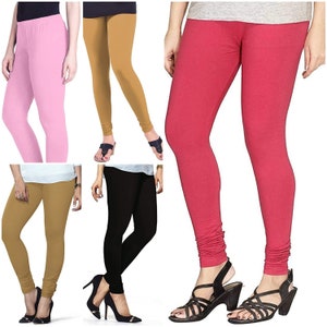 Buy ZAKOD Women's Cotton Lycra Churidar Leggings Combo