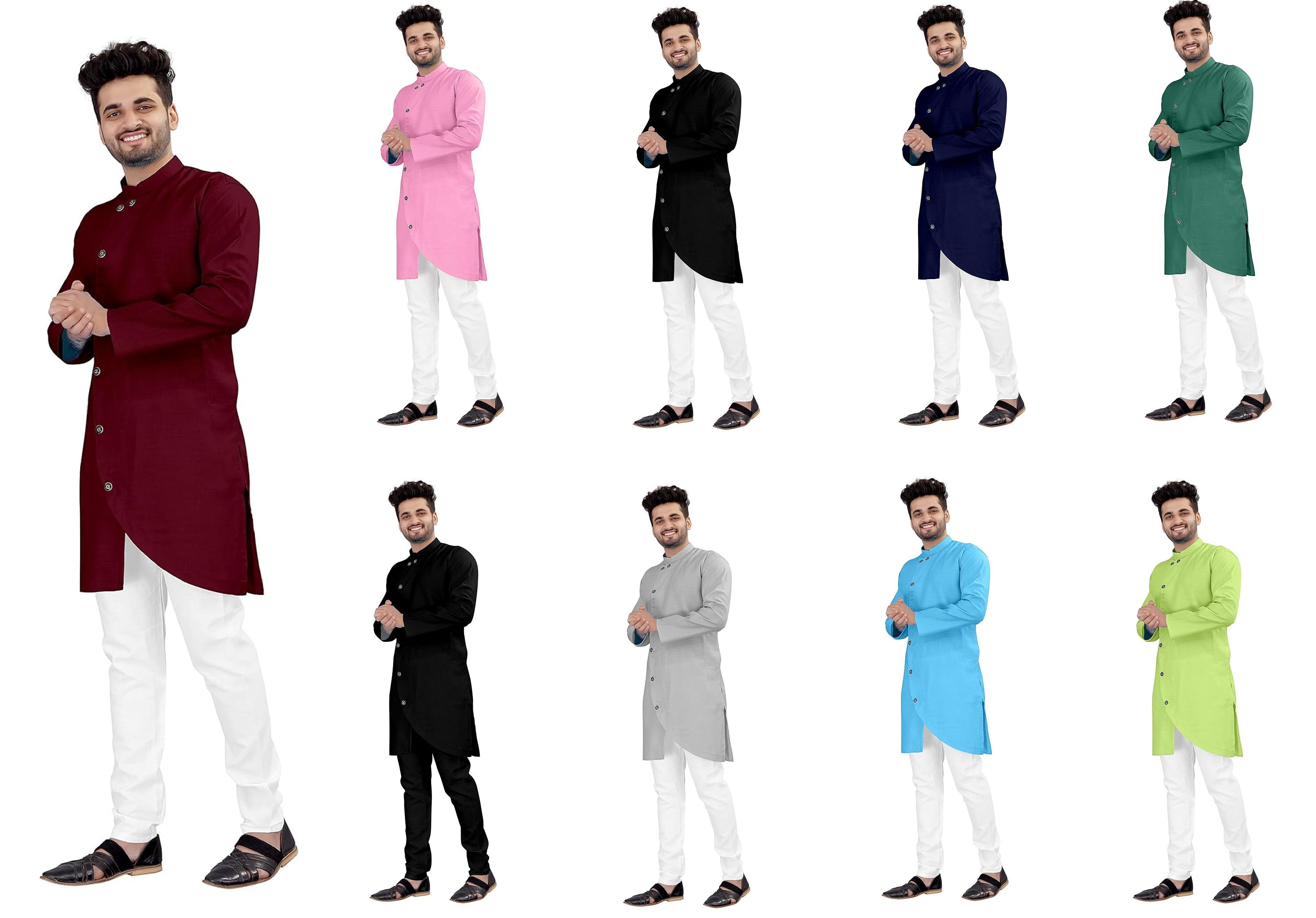 Cross pattern kurta pajama sales