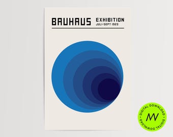 Bauhaus Poster | Bauhaus Art Print | Bauhaus Wall Art | Bauhaus Print | Digital File | Vintage Poster | Retro Print | #5