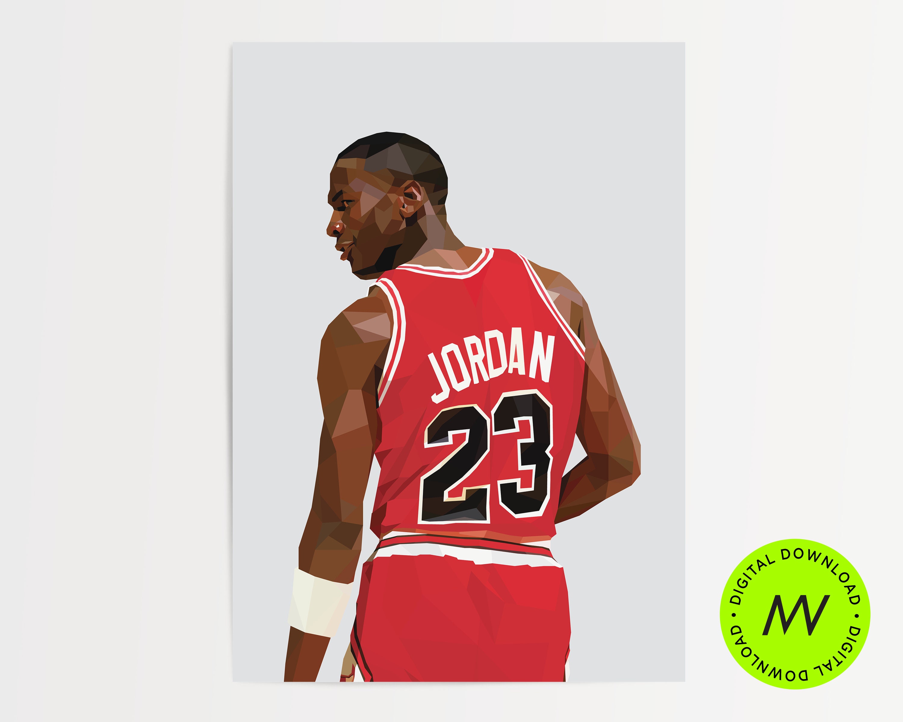 Michael Jordan Illustration Digital File Printable Art - Etsy