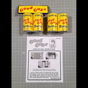 New Child&#39;s Play 2 Movie Chucky Doll Prop Replica- 2 Sets of Good Guys Batteries Screen Accurate, Not Trick or Treat Studios Free US Ship