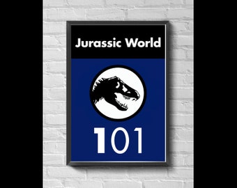 New Universal Studios Orlando Florida Hollywood Jurassic World Ride Garage 13 X 19 Movie Poster Wall Art- No Frame Included