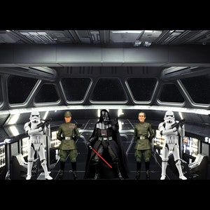 Star Wars Hasbro Kenner Power of the Force Black Series 6" 3.75" Figurka akcji Diorama Tło #2