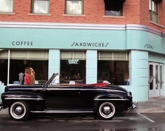 NECA 7" BTTF Trilogy Back to the Future II 2 Ultimate Biff Tannen & Marty McFly Action Diorama Background #1 - No incluye figuras