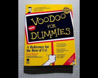 Bride of Chucky Child's Play Movie Voodoo For Dummies Book Cover Prop Print Replica- 3 Day US Priority Shipping