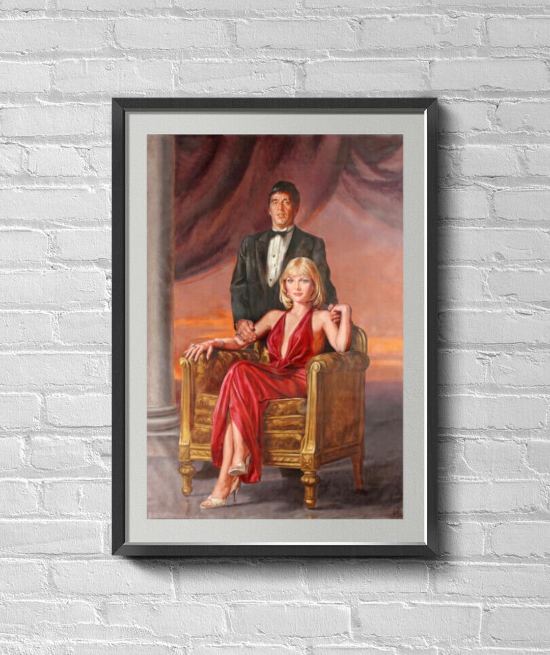 New 1983 Scarface Movie Poster Print 13 X 19 Tony Montana & Elvira ...
