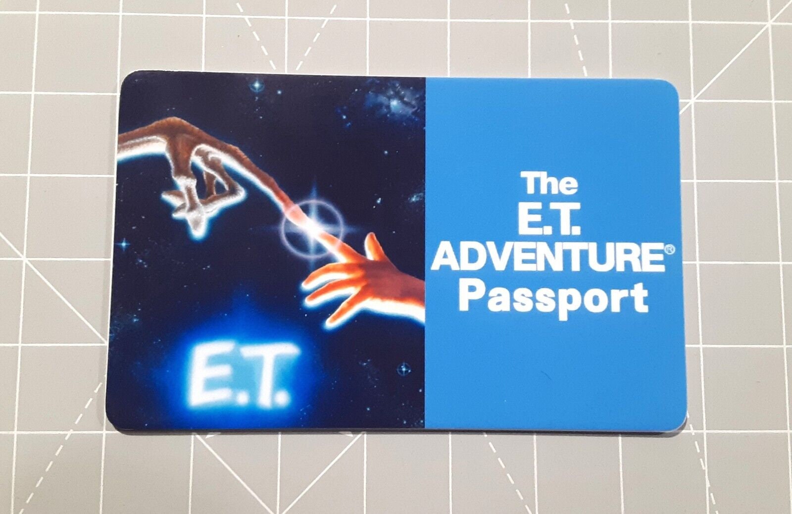 The ET Adventure Passport Phone Card Universal Studios Hollywood
