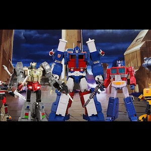 New Hasbro Takara G1 Masterpiece Transformers Generations Studio Series Autobot City Action Figure Diorama Backdrop- No figures Included