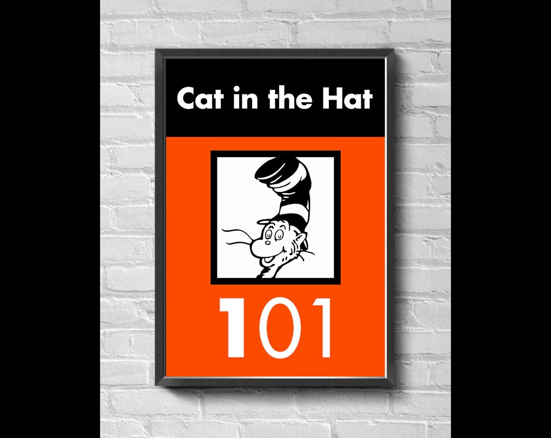 New Universal Studios Orlando Florida Hollywood Cat in the Hat Ride IOA  Garage 13 X 19 Movie Poster Wall Art- No Frame Included