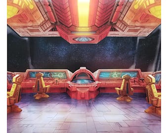 New Hasbro Takara G1 Masterpiece Transformers Generations Studio Series Action Figure Diorama Backdrop #24- No figures Included