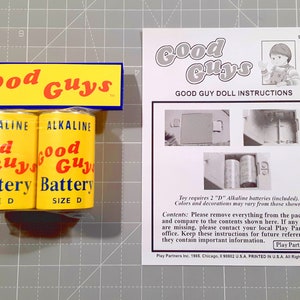 New Screen Accurate Child's Play 2 Chucky Good Guys Doll Figure Prop Batteries & Instructions Sheet Not Trick or Treat Studios image 4