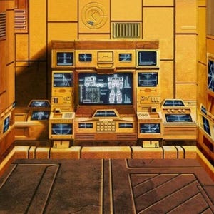 New Hasbro Takara Vintage G1 Transformers G1 Masterpiece Teletraan 1 Ark Autobot Dinobot Diorama Backdrop- No Figures Included image 8