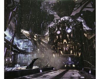 Transformers Takara G1 Movie Masterpiece Studio Series Cybertron Action Figure Diorama Backdrop #2- No figures Included