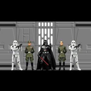 Star Wars Hasbro Kenner Power of the Force Black Series Death Star 6&quot; 3.75&quot; Action Figure Diorama Backdrop - No Figures Included