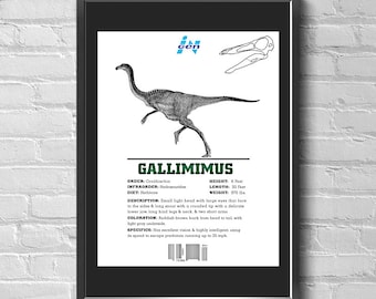 New 1997 Jurassic Park The Lost World 13 X 19 Movie Poster Prop Replica Print Ingen Dinosaur List- Gallimimus (No Frame) Free US Shipping