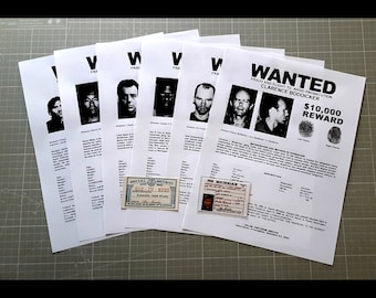 Printable Robocop Wanted Posters, Alex Murphy License & Social Prop Replicas Set Download
