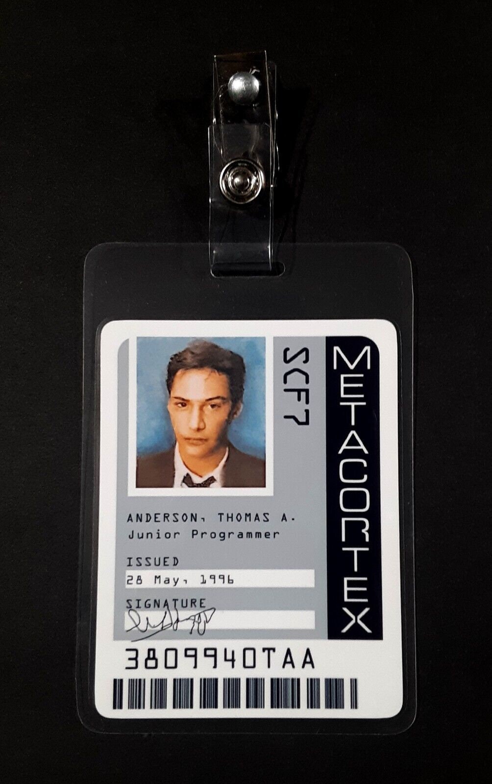 Printable Thomas Anderson Metacortex Employee ID Security Badge From ...