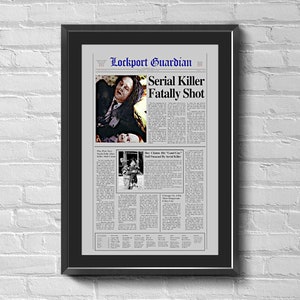 New Bride of Chucky Doll Prop Lockport Guardian Newspaper Movie Prop Replica Poster 13 X 19 No Frame Included