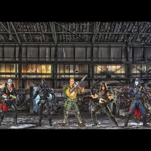 GI Joe 6" 2021 Hasbro Classified Series Exclusive Custom Action Figure Diorama Backdrop #3- No Figures Included