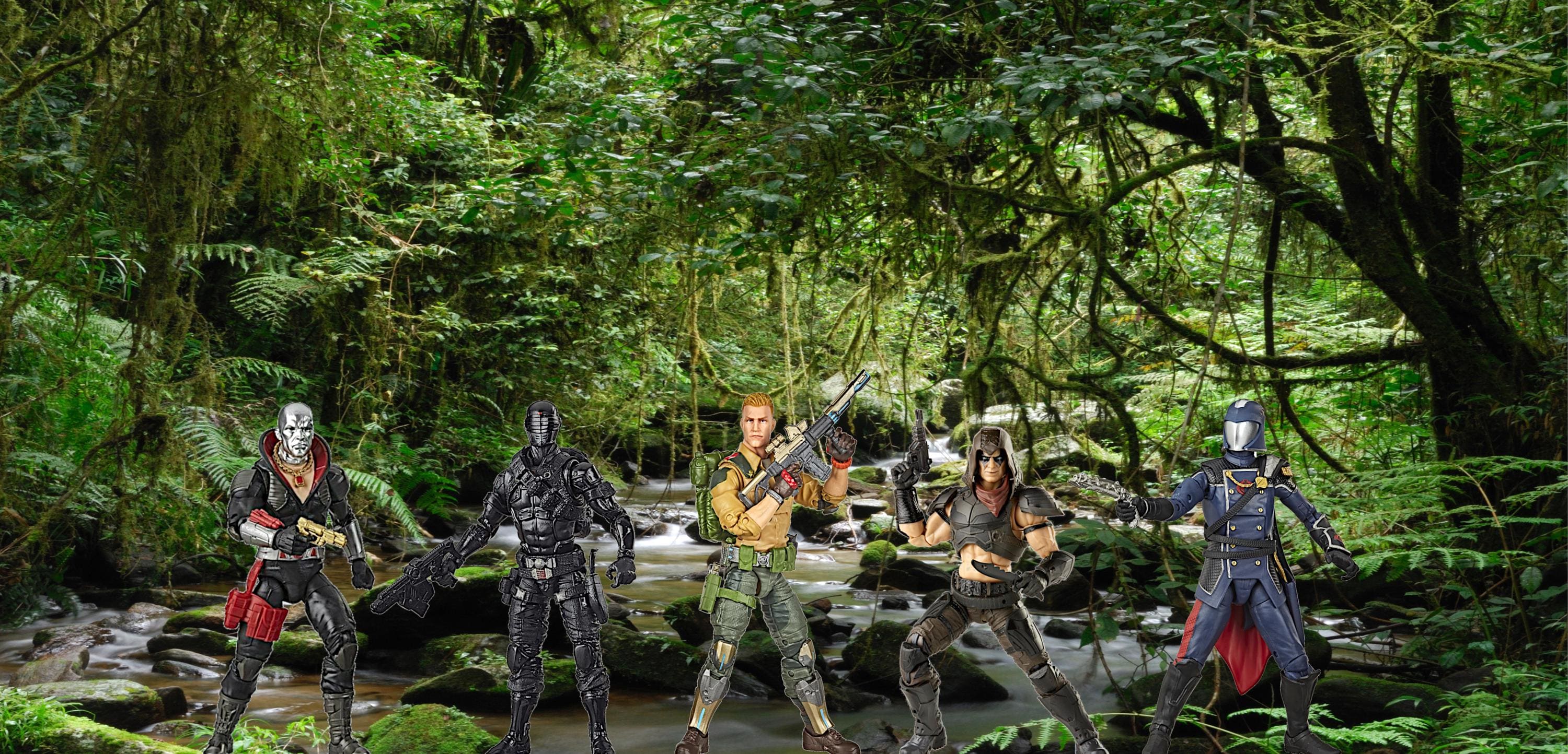 Jungle Landscape Action Figure Diorama Backdrop for Jurassic Park