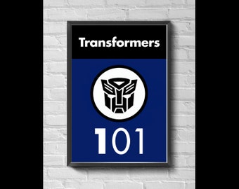 New Universal Studios Orlando Florida Hollywood Transformers the Ride 3D Garage 13 X 19 Movie Poster Wall Art- No Frame Included