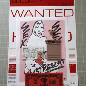 Total Recall 1990 Prop Collection- Poster, Flyer, Mars Money, ID Badges