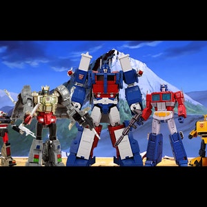 New Hasbro Takara G1 Masterpiece Transformers Generations Studio Series Action Figure Diorama Backdrop #2- No figures Included
