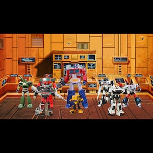New Hasbro Takara Vintage G1 Transformers G1 Masterpiece Teletraan 1 Ark Autobot Dinobot Diorama Backdrop- No Figures Included