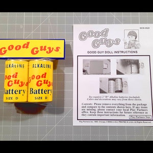 Printable Good Guys Batteries Battery Instruction Sheet- Batteries Not Included