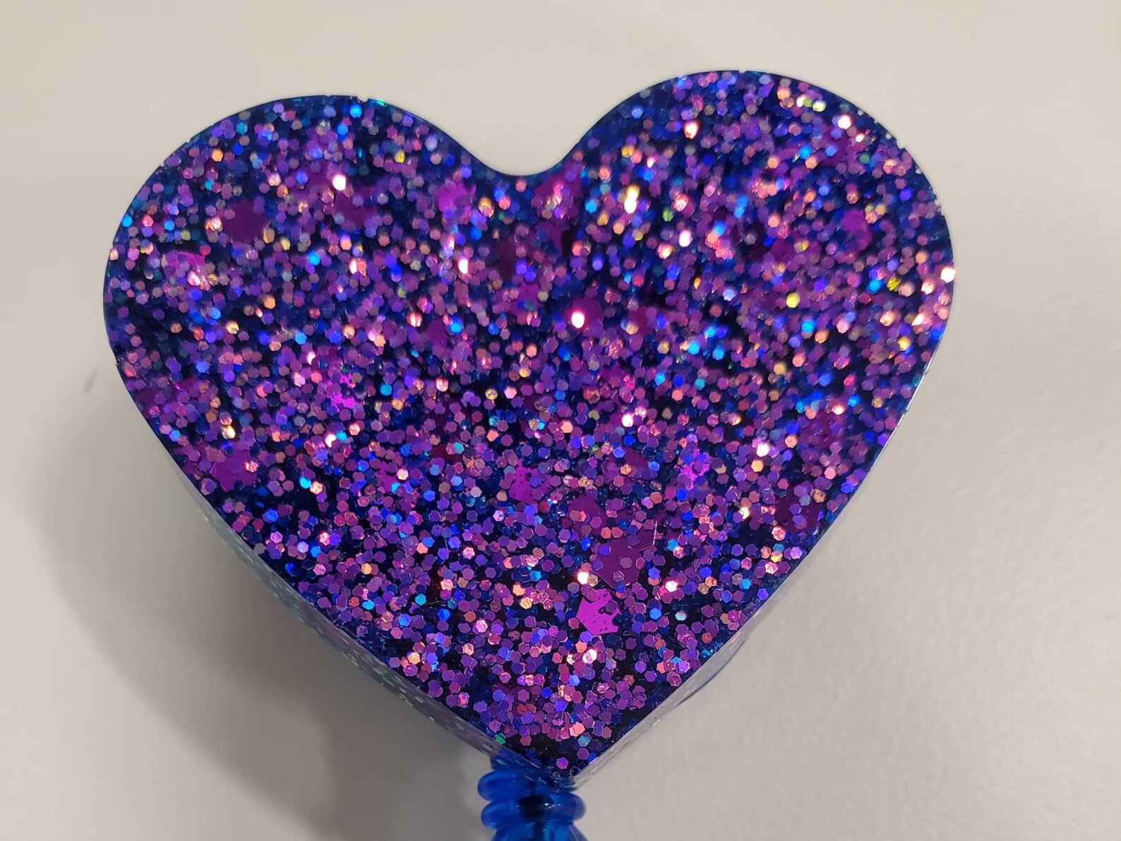 Glitter Heart Badge Reel Etsy