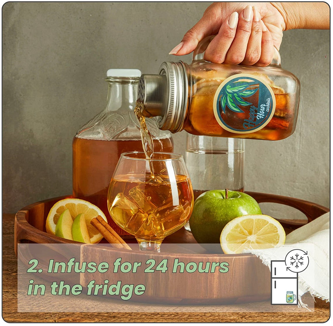 Happy Hour Cocktails Mason Jar Spirit Infusion Kit DIY Etsy