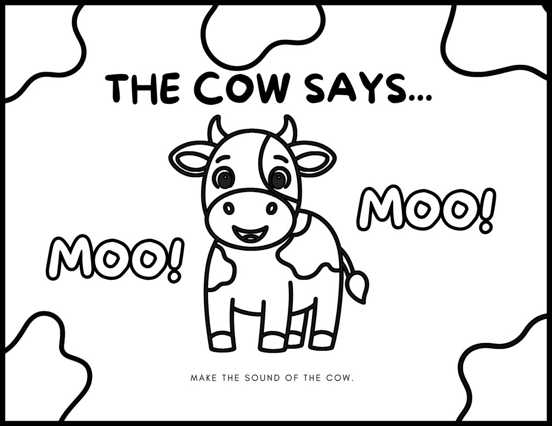 Animal Sounds Activity Sheets, Printable Art (digital Download) - Etsy