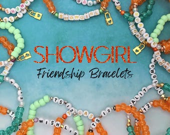 Showgirl Friendship Bracelets Bulk | TS 12 Friendship Bracelets, Swifty Party Favor Bracelets | Swifty Gifts for Her, Swifty Merch