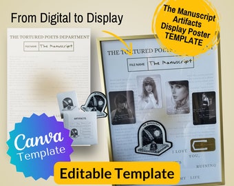 TTPD Artifacts Display Poster Canva Template for ALL Variants ...