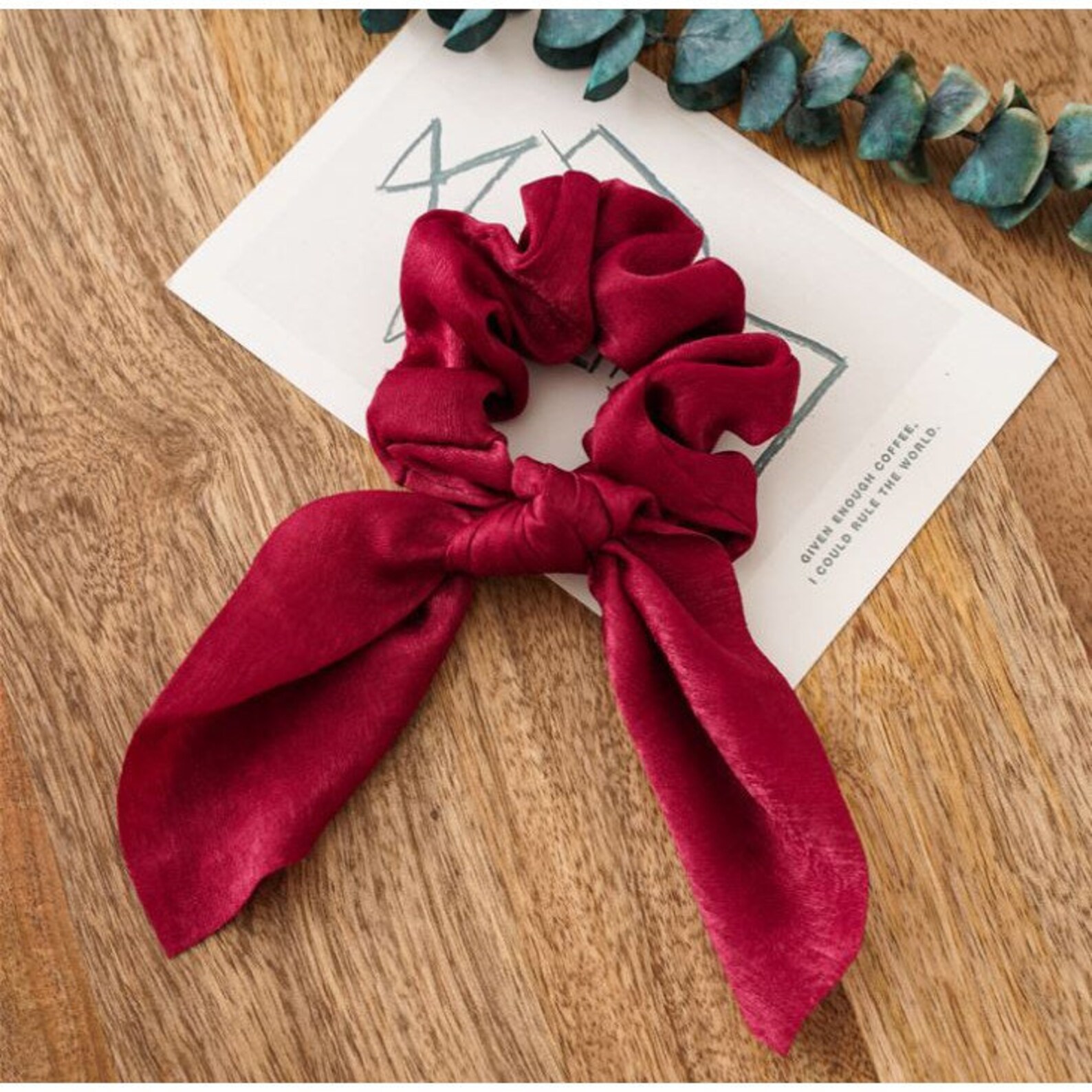 Bow Scrunchies Silky Bow Scrunchies Hair Scrunchies Etsy