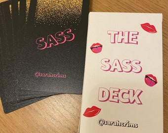 Sass Deck! Affirmation Cards, Empowerment, Sassy, Motivation, Daily Reminders, Independent Artist Cards