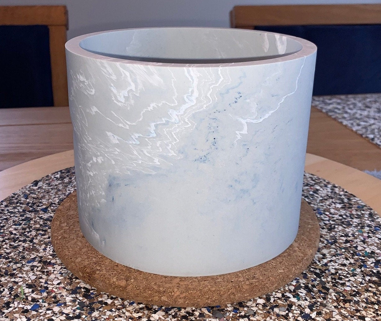 Sky Blue Decorative Plant Pot Holder Etsy UK