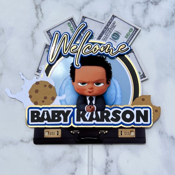 Baby Boss Cake Topper