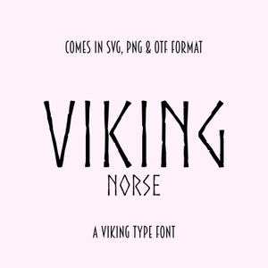 Viking Font Ttf/Otf, Svg & Png - Nordic - Unique Font, Ancient Font - Font for Cricut, Silhouette, Canva Font - Digital Download