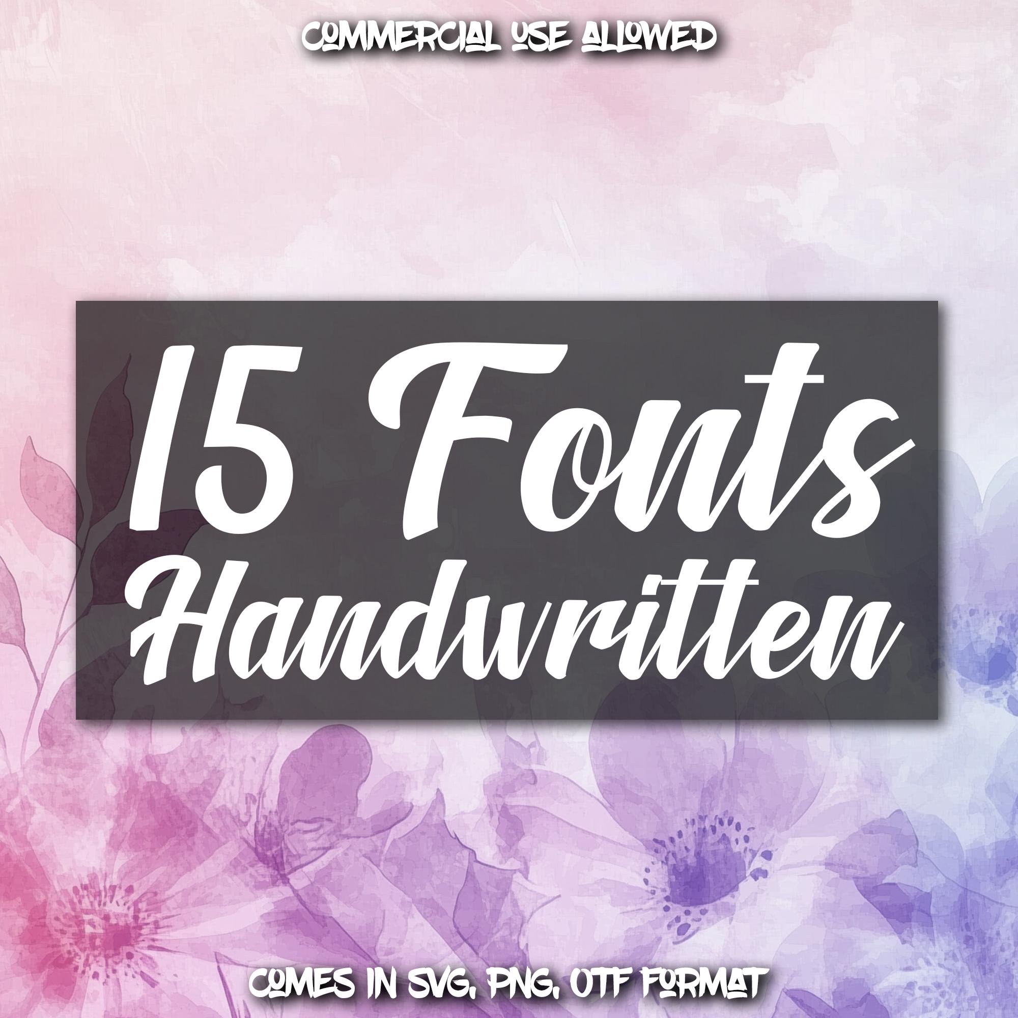 15 Stylish Script Fonts Bundle - SVG, PNG, Otf, Ttf - Cursive Font ...
