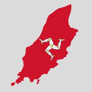 Isle of Man Karte SVG, PNG - Isle of Man Flagge SVG, Isle of Man Umriss SVG, Isle of Man SVG, geschnittene Dateien für Cricut, Silhouette