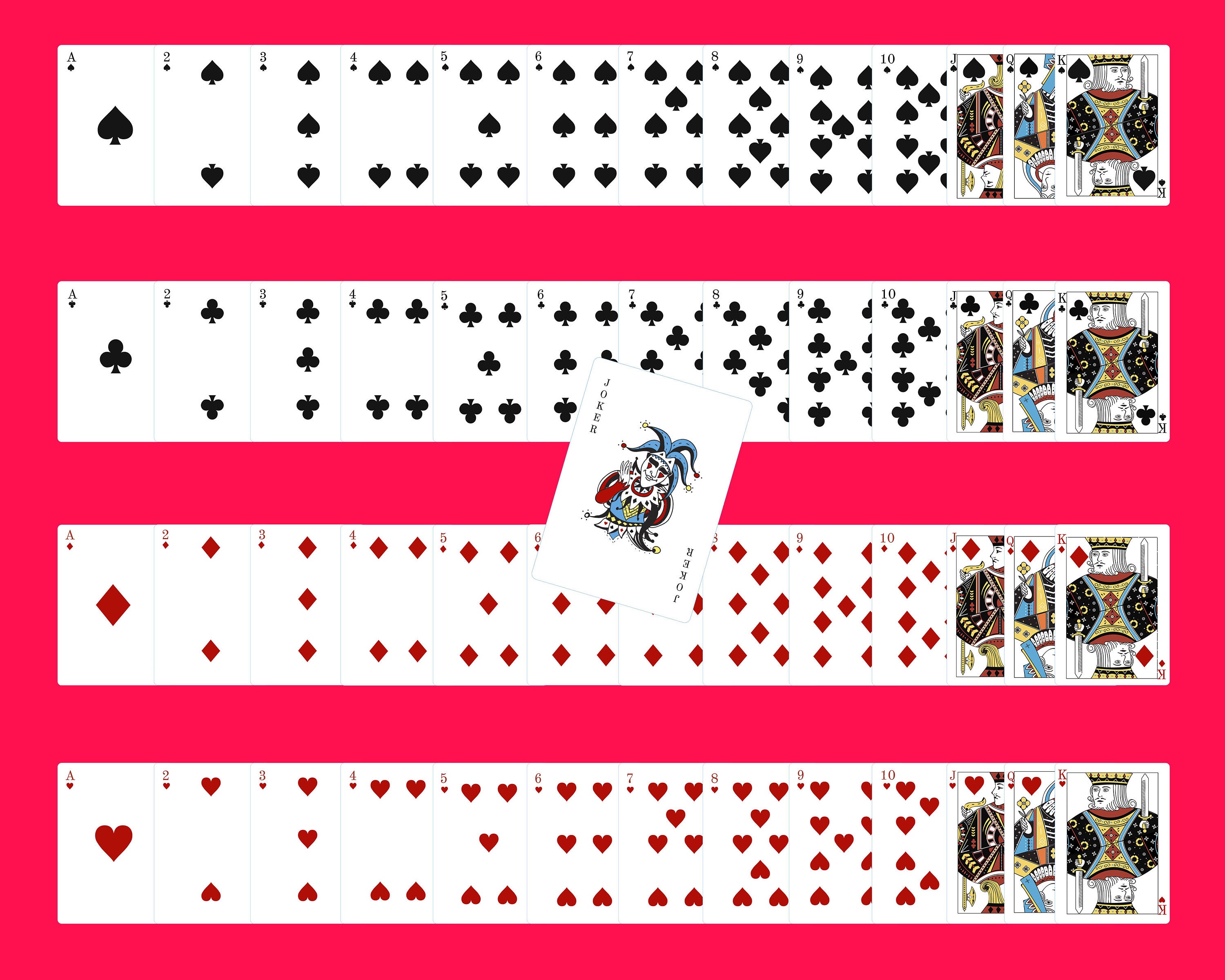 52 Playing Cards SVG, PNG - Poker Cards Svg, Full Deck Svg, Heart ...