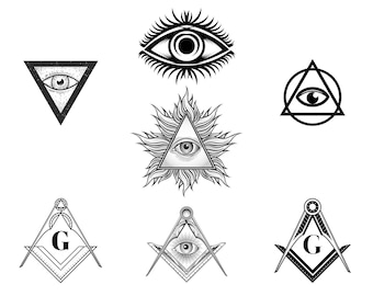 Masonic Square SVG, Masonic Compass Svg, Freemason Svg, Fraternity SVG, cut files for Cricut - Instant Download