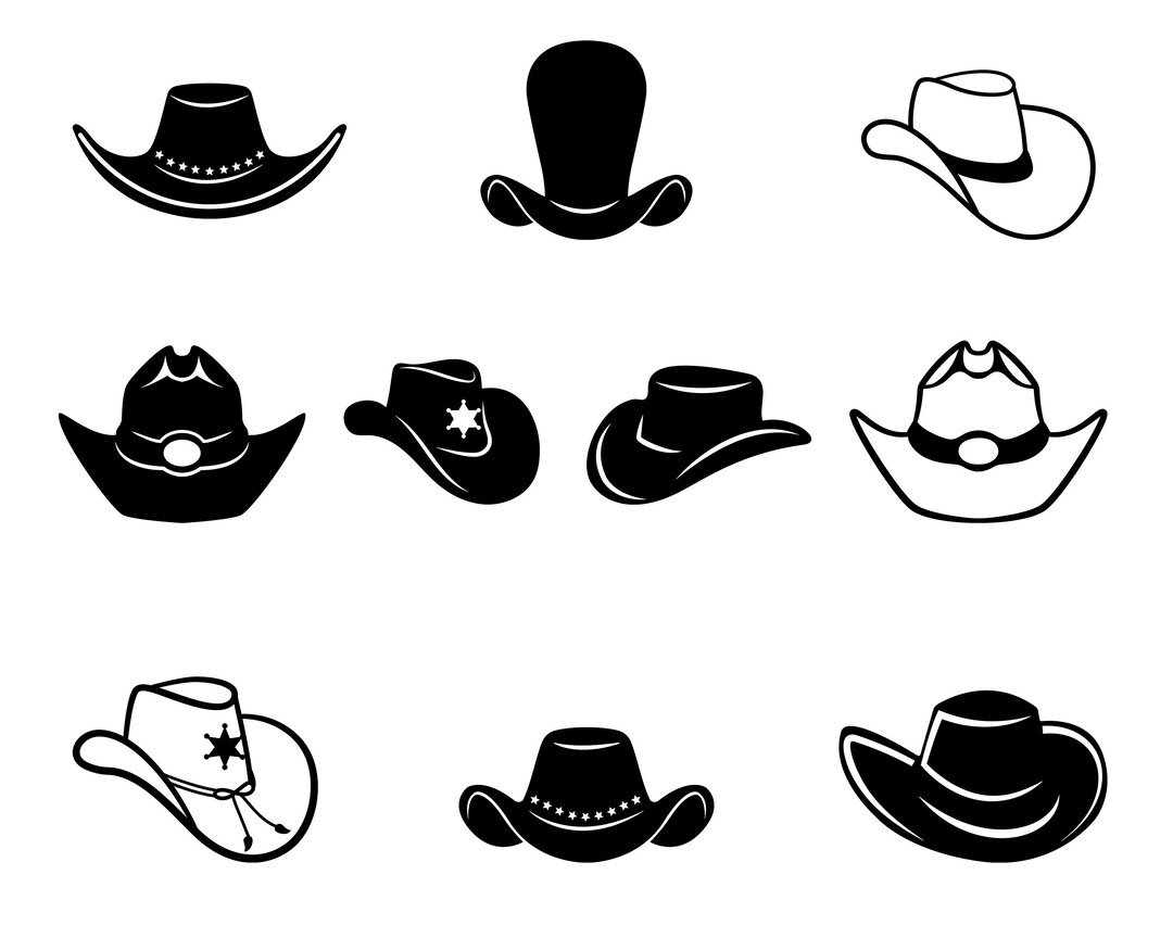 Cowboy Hat SVG Bundle PNG Cowboy Hats Svg Cowboy Hat Etsy